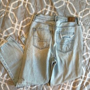 American Eagle Outfitters Blue Straight Leg Jeans Vintage Style Size 2